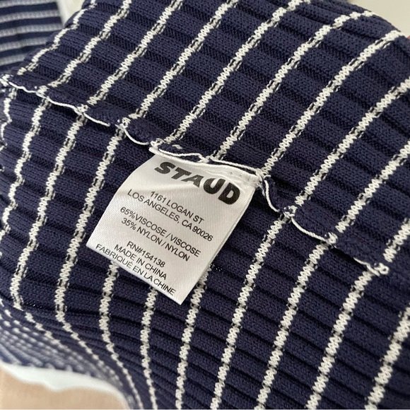 NWOT STAUD Shoko Striped Ribbed Sweater Dress small - Picture 6 of 7